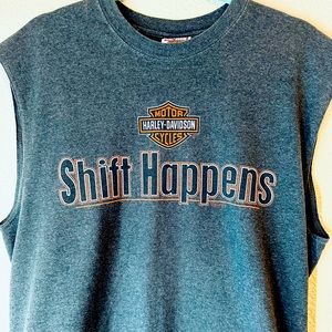 Shift Happens Harley Davidson shirt - unisex size L